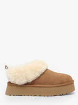 Enkellaarsjes Met Platformzool Uit Leder Ugg Bruin accessoires 1171393